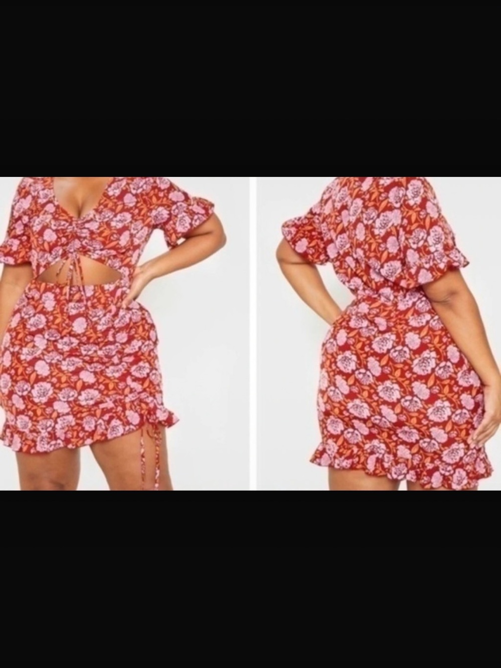 Women’s plus size 22 new pretty little thing cut out dress